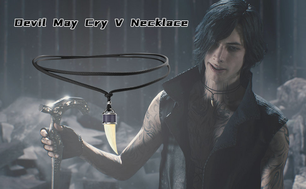 DMC5 V Necklace-Devil May Cry 5 Collection 1:1 Copy Accessories Costume Cosplay Prop Gif
