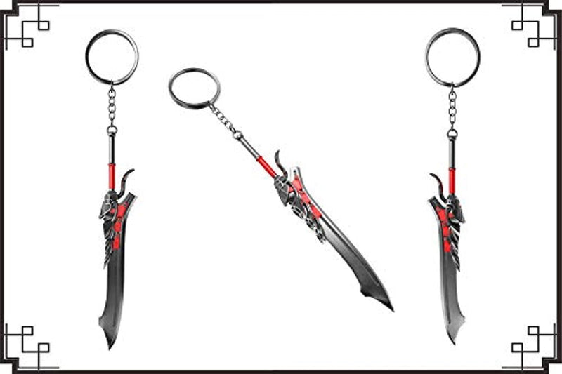 DMC 5 Nero Red Queen Sword Keychain - Officially Licensed, Devil May Cry 5 Cosplay Metal Pendant Keyrings Collection Jewelry